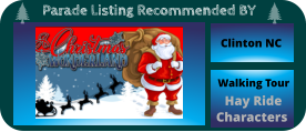 Clinton NC Walking Tour Hay Ride Characters Parade Listing Recommended BY