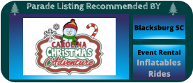 Parade Listing Recommended BY Blacksburg SC Event Rental Inflatables Rides